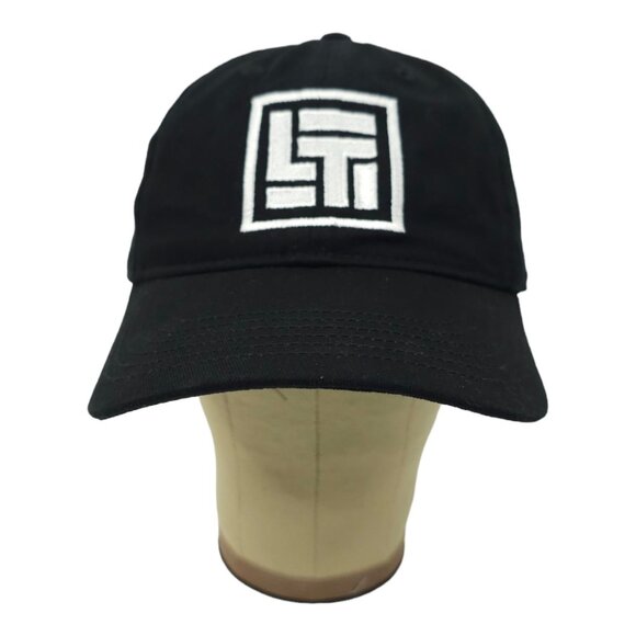 Econscious Embroidered Black Adjustable Tuck Strap Cap Trucker Baseball Golf Hat - Picture 9 of 13